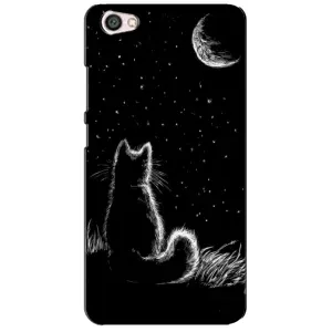 Чохол з принтом для Xiaomi Redmi Note 5A (AlphaPrint) Модні коти (Котик і місяць)