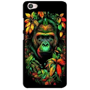 Чохол з Мавпами Xiaomi Redmi Note 5A - (AlphaPrint) (Мавпа в квітах)