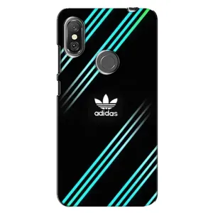 Чохли Адидас для Xiaomi Redmi Note 6 Pro (AlphaPrint) (Адідас з полосами)
