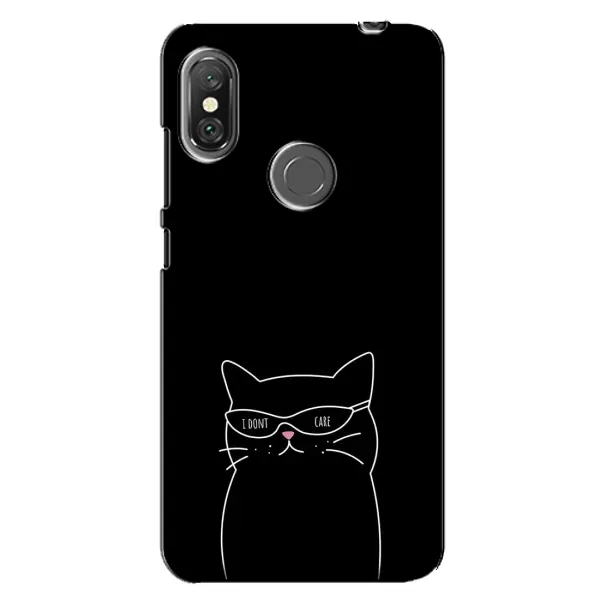 Чехол с принтом «Равнодушный кот» для Xiaomi Redmi Note 6 Pro Чехол с принтом «Равнодушный кот» для Xiaomi Redmi Note 6 Pro