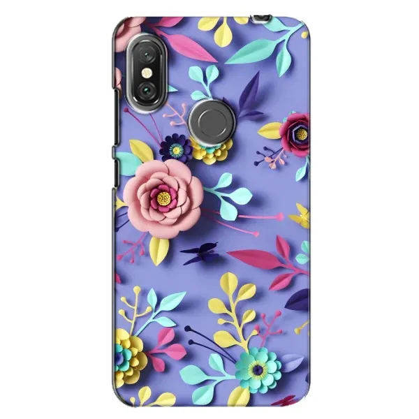 Чохол з принтом «Дизайн квітів» для Xiaomi Redmi Note 6 Pro