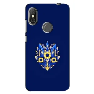 Чохли для Xiaomi Redmi Note 6 Pro Укр. Символіка (AlphaPrint) (Квітковий Герб)