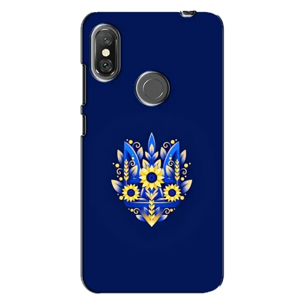 Чохол з принтом «Квітковий Герб» для Xiaomi Redmi Note 6 Pro