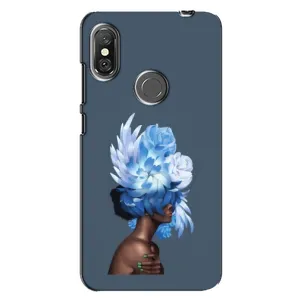 Чехлы (ART) Цветы на Xiaomi Redmi Note 6 Pro (VPrint) (Квіти на голові)