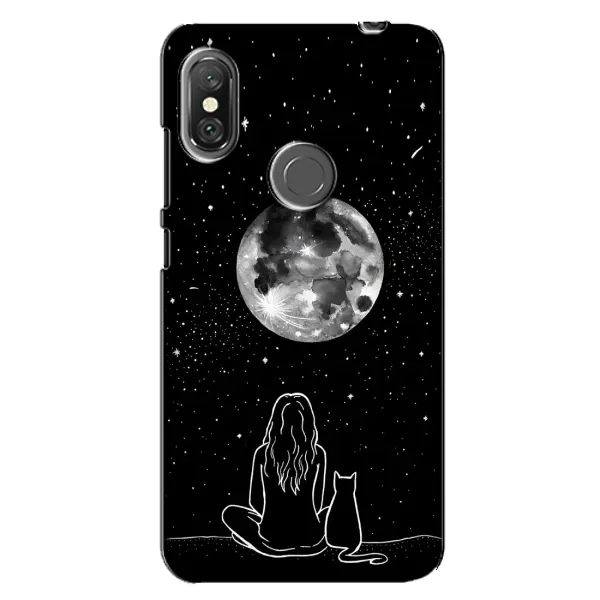 Чехол с принтом «Девушка с котом» для Xiaomi Redmi Note 6 Pro Чехол с принтом «Девушка с котом» для Xiaomi Redmi Note 6 Pro