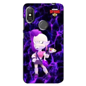 Чехлы Brawl Stars для Xiaomi Redmi Note 6 Pro (AlphaPrint) (Емз Бравл Старс)