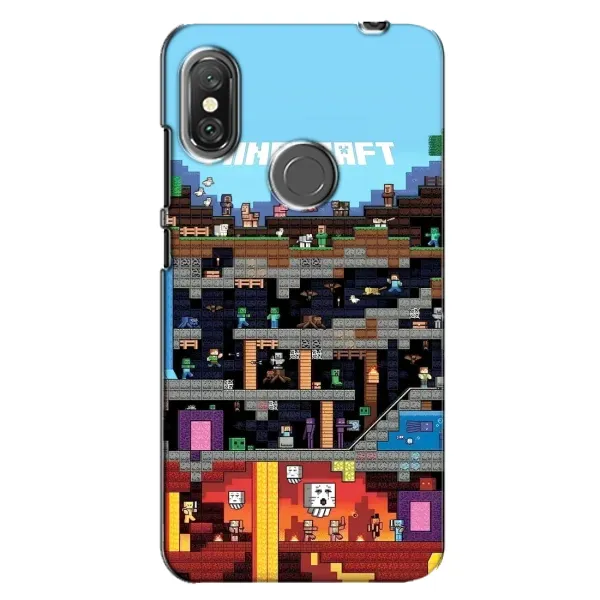 Чохол з принтом «фон Minecraft» для Xiaomi Redmi Note 6 Pro