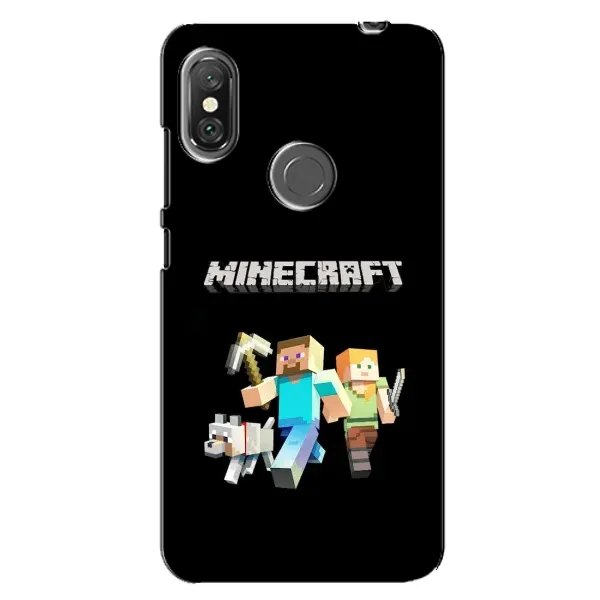 Чохол з принтом «герої Minecraft» для Xiaomi Redmi Note 6 Pro