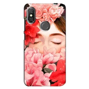 Чехлы (ART) Цветы на Xiaomi Redmi Note 6 Pro (VPrint) (Очі в квітах)