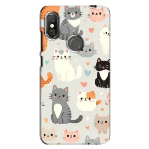 Чехол с рисунком кот на Xiaomi Redmi Note 6 Pro (Коллаж котов)