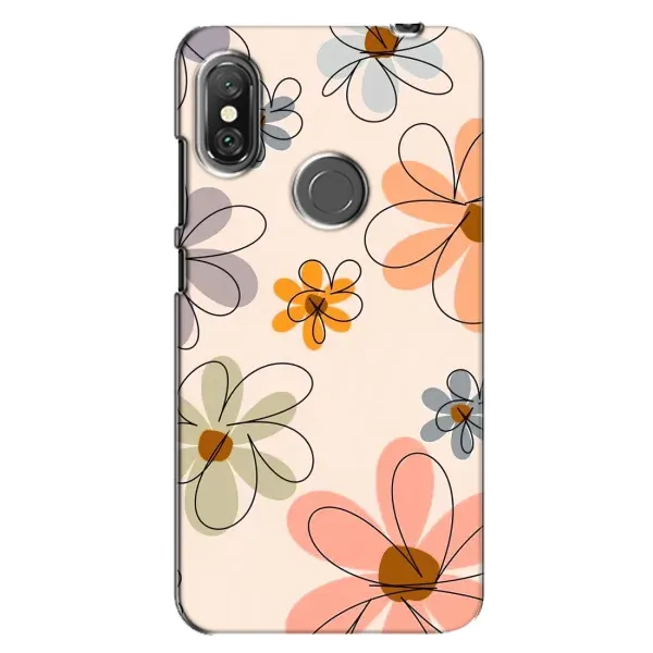Чохол з принтом «Кольорові квіти» для Xiaomi Redmi Note 6 Pro