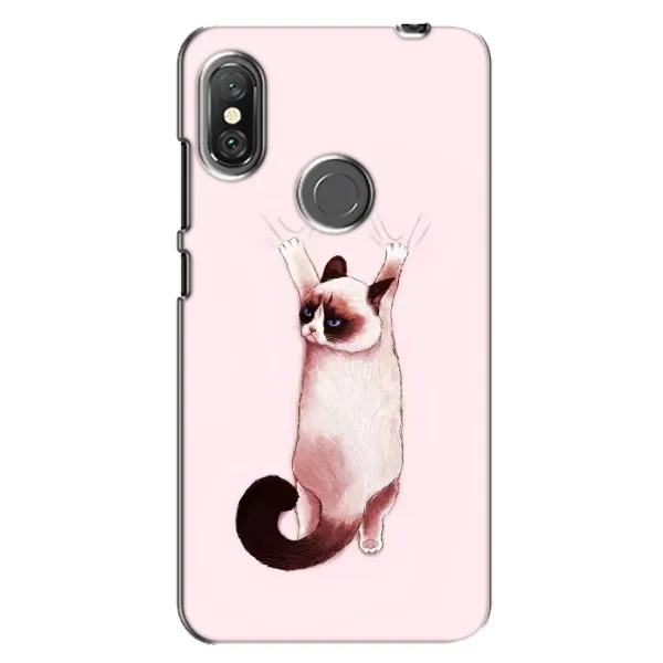 Чохол з принтом «Котик падає» для Xiaomi Redmi Note 6 Pro