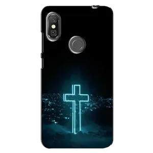 Християнські Чохли для Xiaomi Redmi Note 6 Pro (AlphaPrint) (Хрест і місто)