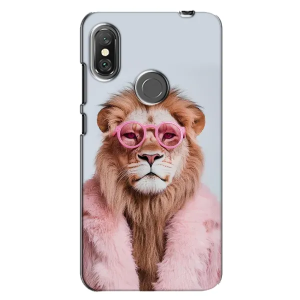 Чехол с принтом «Лев в очках» для Xiaomi Redmi Note 6 Pro