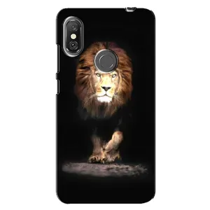 Чохол з картинкою ЛЕВ для Xiaomi Redmi Note 6 Pro (VPrint) (Лев)