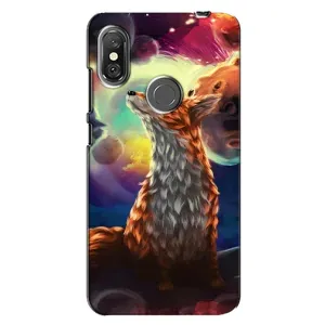 Чохли з картинкою Лисичка для Xiaomi Redmi Note 6 Pro (VPrint) (Лисичка в космосі)