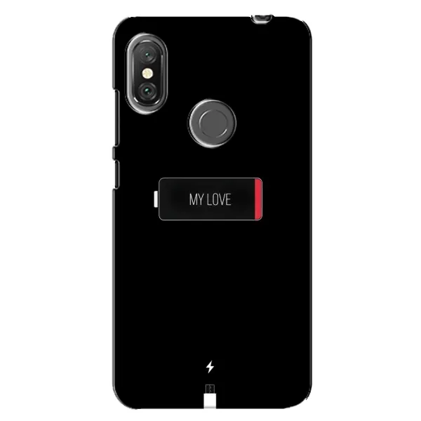 Чохол з принтом «Love battery» для Xiaomi Redmi Note 6 Pro