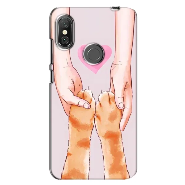 Чохол з принтом «Любовь до котиків» для Xiaomi Redmi Note 6 Pro