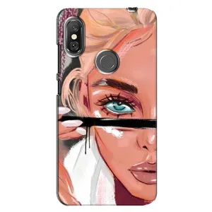 Чохол з друком для Xiaomi Redmi Note 6 Pro - (Мода) (AlphaPrint) (Макіяж)