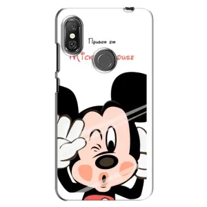 Міккі Маус чохол для Xiaomi Redmi Note 6 Pro (AlphaPrint - Мультяшні) (Маус Міккі)
