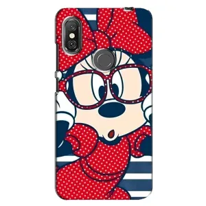 Міккі Маус чохол для Xiaomi Redmi Note 6 Pro (AlphaPrint - Мультяшні) (Маус в окулярах)