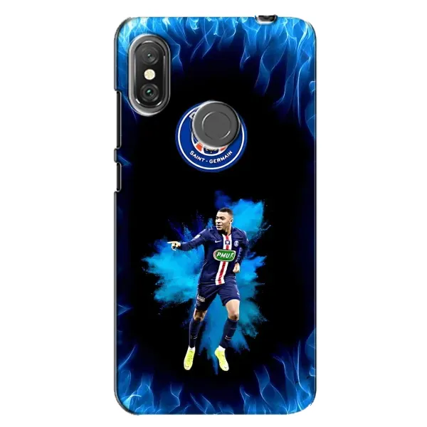 Чохол з принтом «Мбаппе у вогні» для Xiaomi Redmi Note 6 Pro