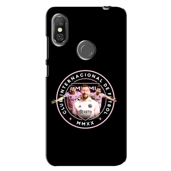 Чохол з принтом «Мессі в лого» для Xiaomi Redmi Note 6 Pro Чохол з принтом «Мессі в лого» для Xiaomi Redmi Note 6 Pro