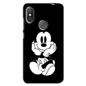 Міккі Маус чохол для Xiaomi Redmi Note 6 Pro (AlphaPrint - Мультяшні) (Маус на чорному)