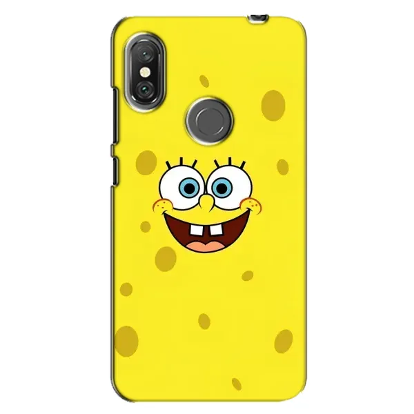 Чохол з принтом «Мордашка Спанч Боба» для Xiaomi Redmi Note 6 Pro