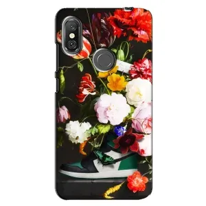 Бренднові Чохли для Xiaomi Redmi Note 6 Pro - (PREMIUMPrint) (Nike цветы)