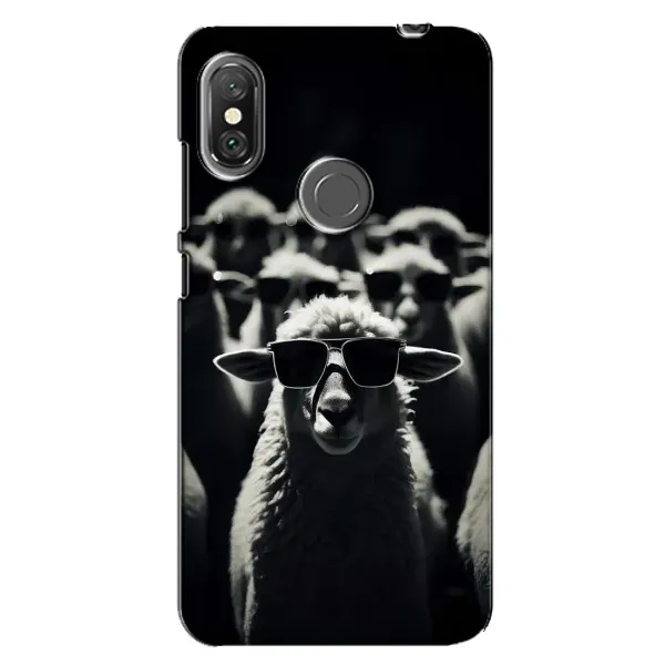 Чехол с принтом «Овечка в очках» для Xiaomi Redmi Note 6 Pro