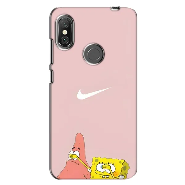 Чохол з принтом «Патрік і Губка» для Xiaomi Redmi Note 6 Pro