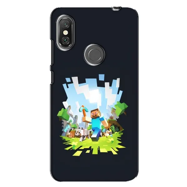 Чохол з принтом «персонажі Minecraft» для Xiaomi Redmi Note 6 Pro