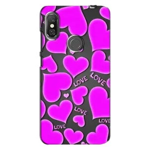 Чехлы для любимой на Сяомі Редмі Нот 6 Про (VPrint) (Pink hearts)