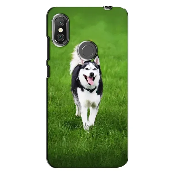 Чохол з принтом «Радісний Хаскі» для Xiaomi Redmi Note 6 Pro