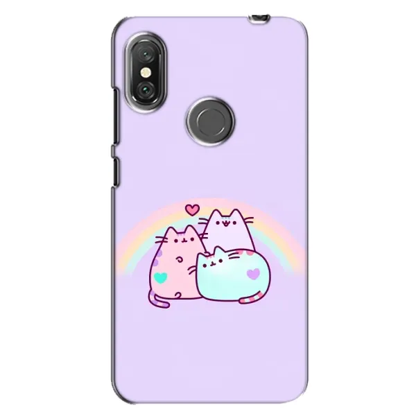 Чохол з принтом «Радужний котик» для Xiaomi Redmi Note 6 Pro