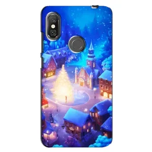 Різдвяні Чохли для Xiaomi Redmi Note 6 Pro (VPrint) (Різдвяне місто)