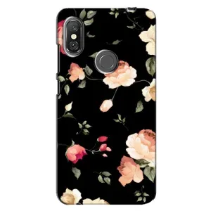 Чохли з квітами для Xiaomi Redmi Note 6 Pro (VPrint) (Трояндочки)