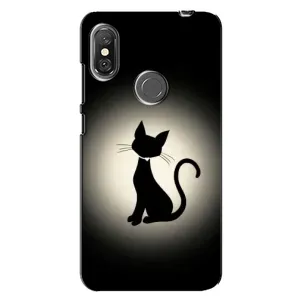 Чохол з принтом для Xiaomi Redmi Note 6 Pro (AlphaPrint) Модні коти (Силует котика)