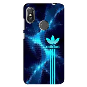 Чохли Адидас для Xiaomi Redmi Note 6 Pro (AlphaPrint) (Синій Адідас)