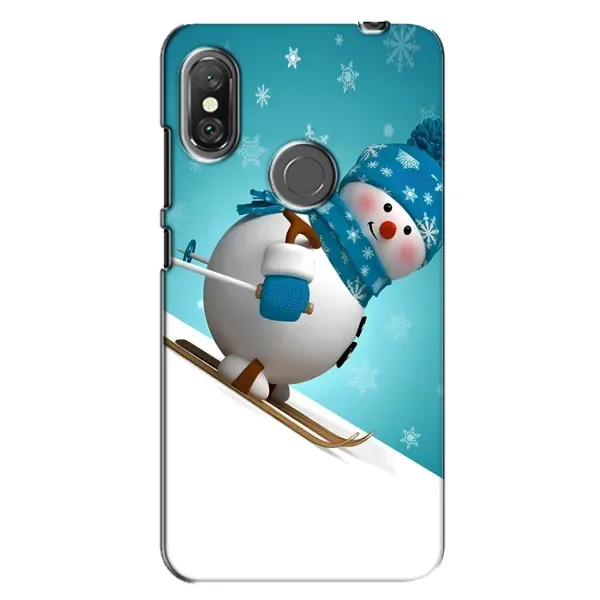 Чехол с принтом «Снеговик на лыжах» для Xiaomi Redmi Note 6 Pro Чехол с принтом «Снеговик на лыжах» для Xiaomi Redmi Note 6 Pro