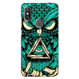 Чохол з пташками на Xiaomi Redmi Note 6 Pro (VPrint) (Сова з оком)