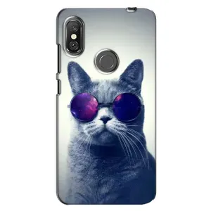 Чохол з принтом для Xiaomi Redmi Note 6 Pro (AlphaPrint) Модні коти (Стильний кіт)