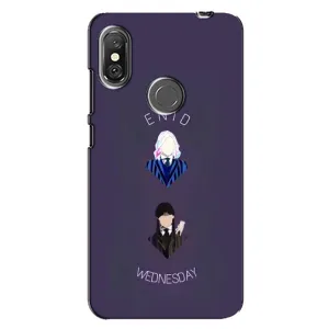 Чехлы Венсдей на Xiaomi Redmi Note 6 Pro Уэнсдей (AlphaPrint) (Уэнздей и подруга)