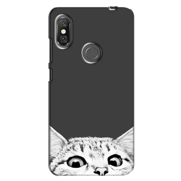 Чохол з принтом «Виглядає котик» для Xiaomi Redmi Note 6 Pro