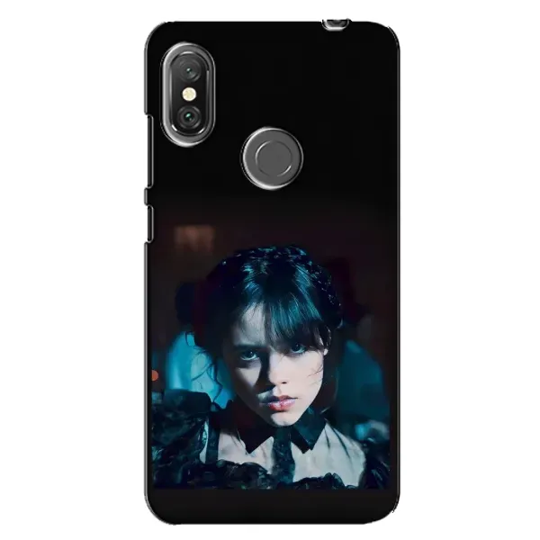 Чехол с принтом «взгляд Уэнздей» для Xiaomi Redmi Note 6 Pro