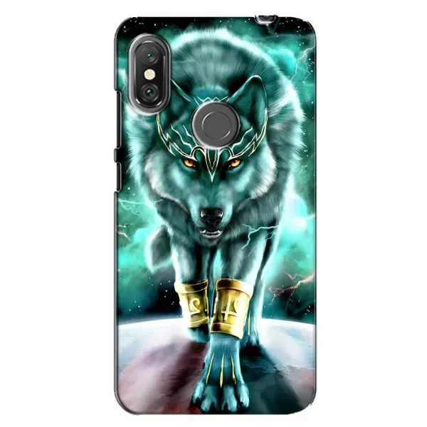Чохол з принтом «Яскравий вовк» для Xiaomi Redmi Note 6 Pro