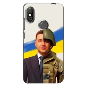 Чохол для Xiaomi Redmi Note 6 Pro (AlphaPrint - с принтом Зеленського) (Зеленский солдат)