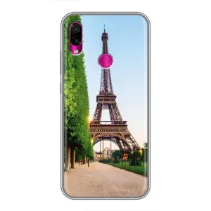 Чохол Ейфелева Вежа Xiaomi Redmi Note 7 Pro - (AlphaPrint) (Дорога до Парижу)