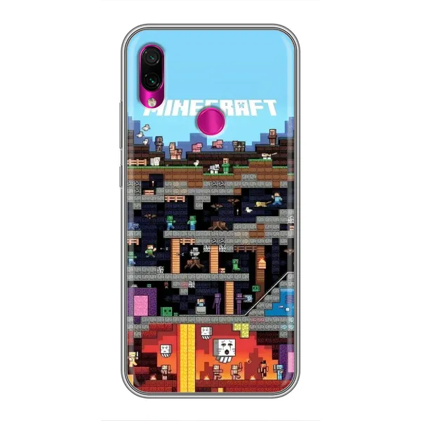 Чехол с принтом «фон Minecraft» для Xiaomi Redmi Note 7 Pro